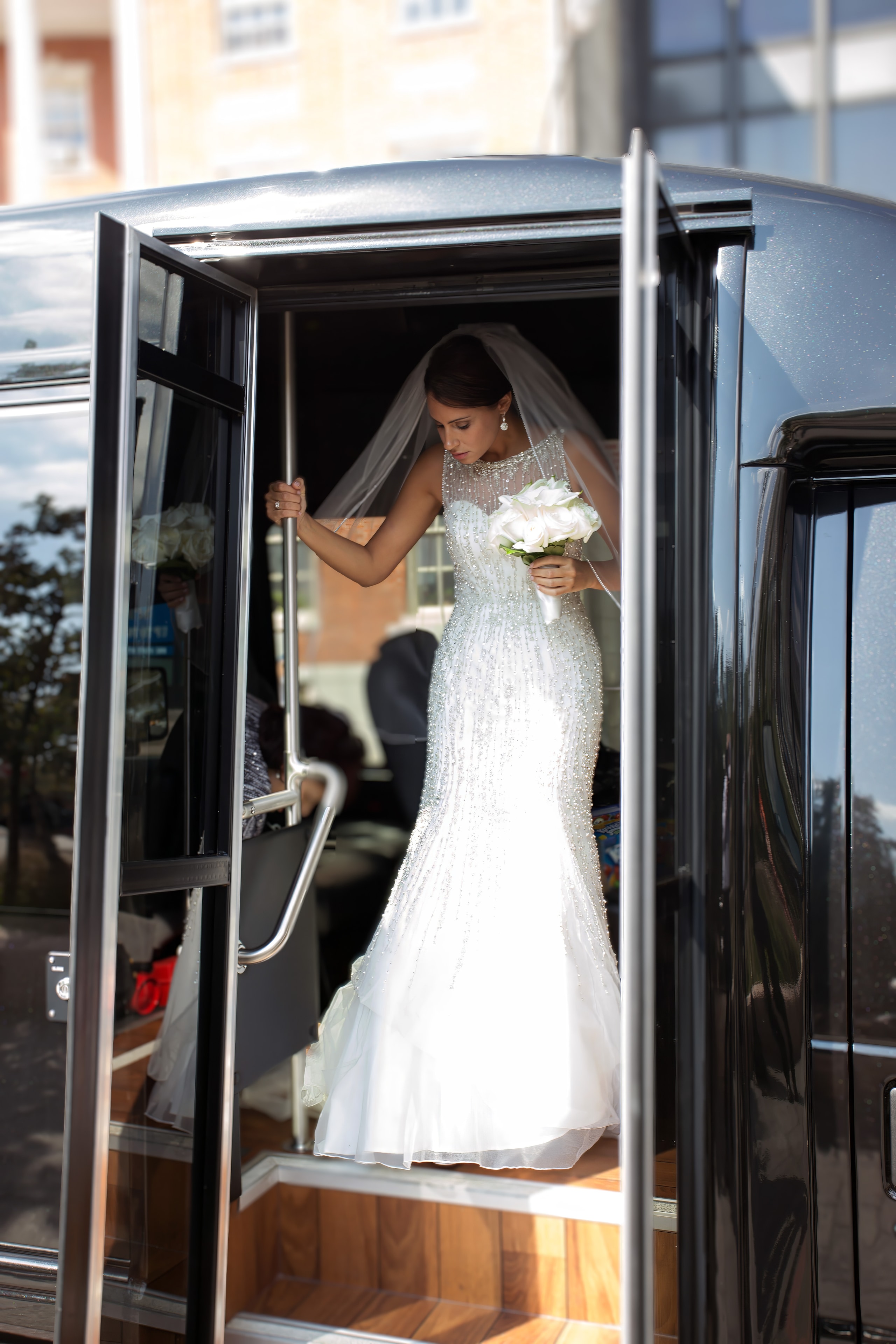 Bride and groom first dance at reception